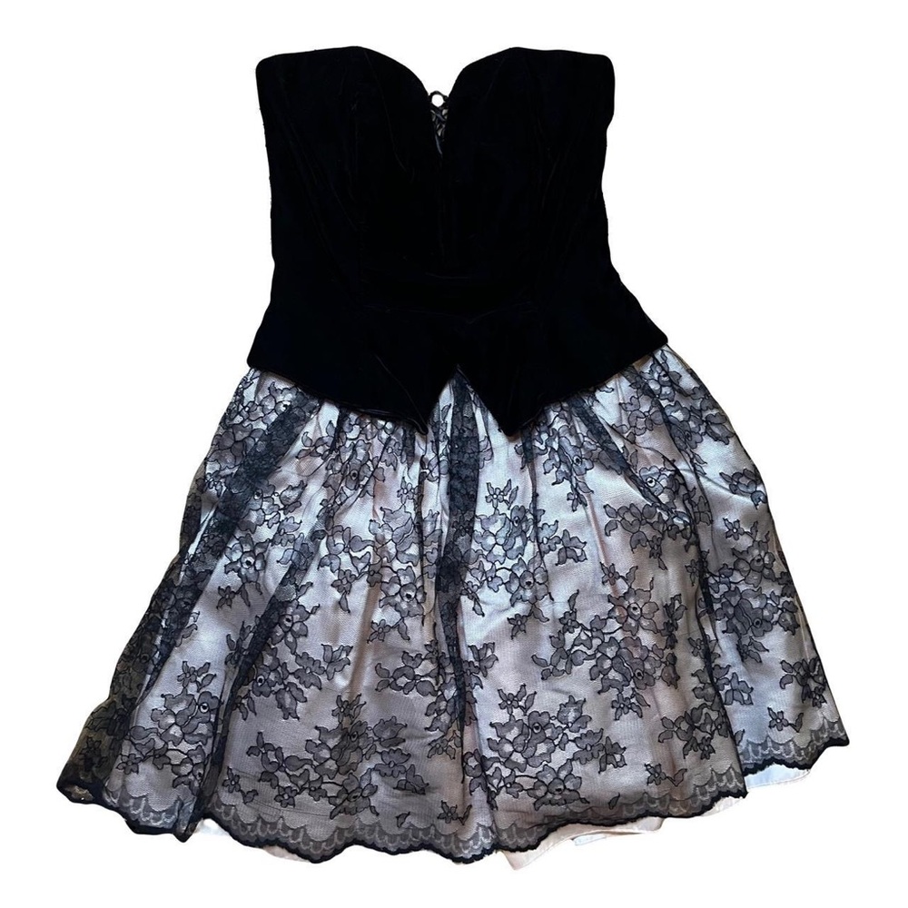 90s gothic corset top dress